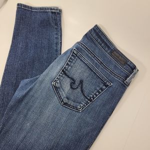 AG Adriano Goldschmied Women's‎ Size 27R The Stevie Ankle Dark Wash Jeans